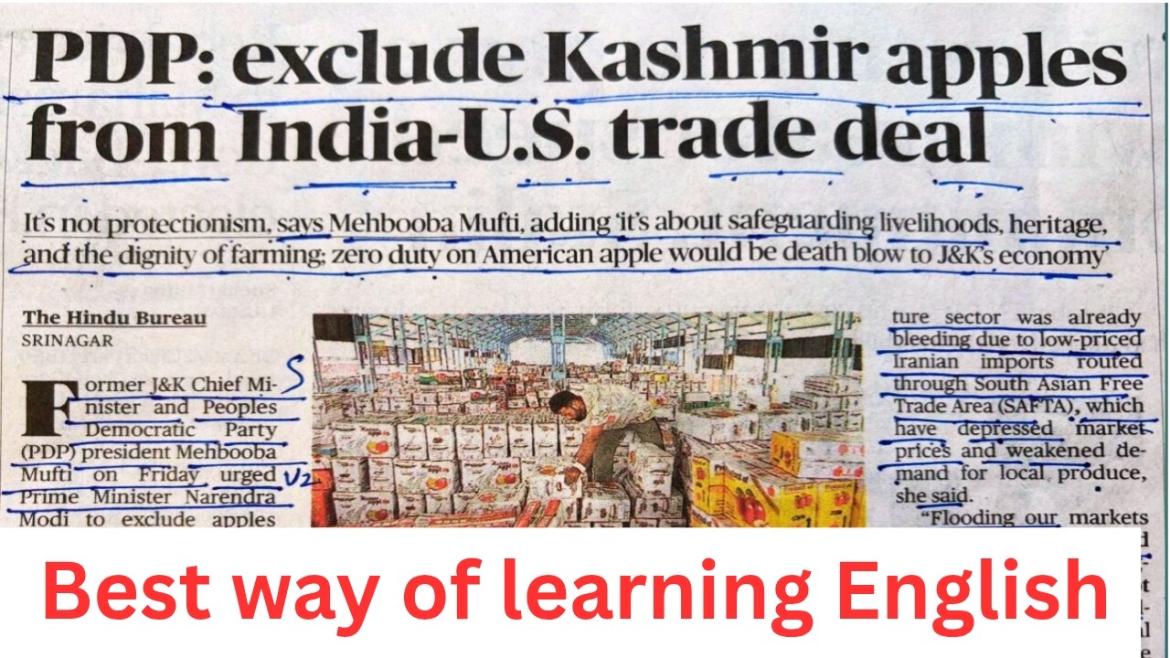 The Hindu Newspaper Reading / How to read English Newspaper / English padhna kaise Sikhe/