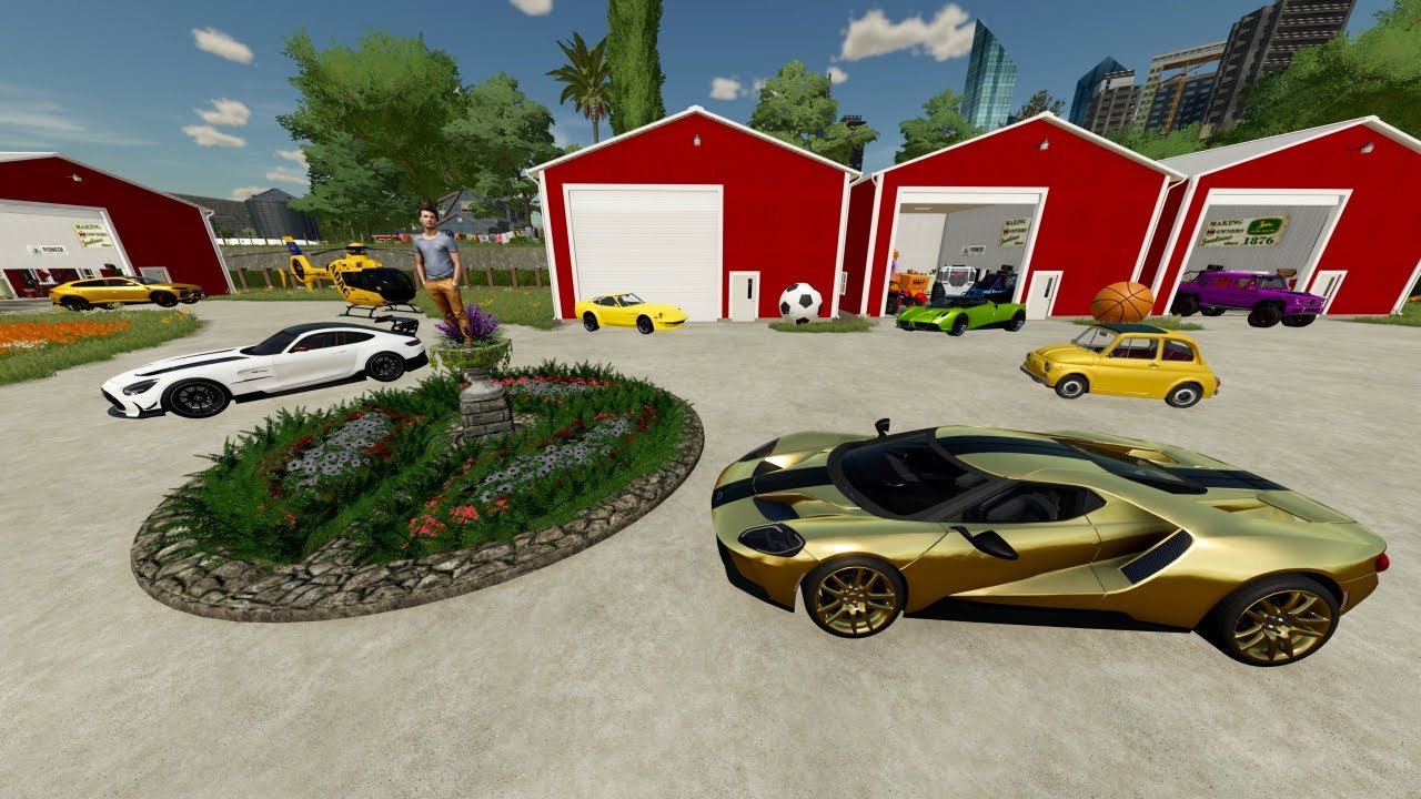 Millionaire Gives Away Barns Full of Cars and ATVs | Farming Simulator 22