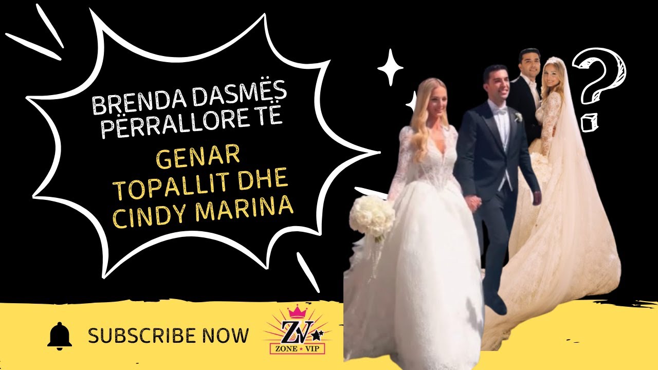 Martohen n&euml; dasm&euml; p&euml;rrallore Genar Topalli dhe Cindy Marina