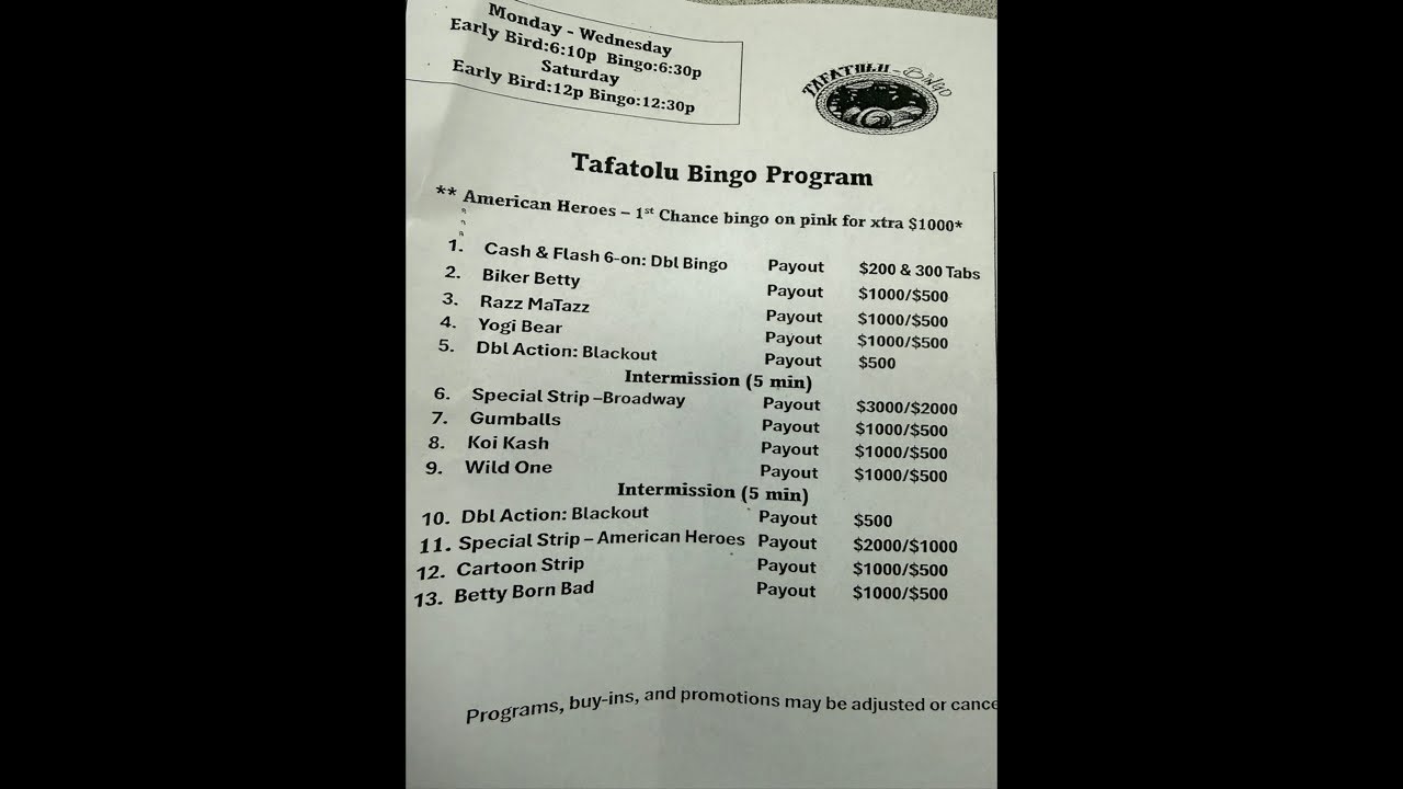 Back at Tafatolu Bingo Ready to Win Some Moooollaahhhh 🤑