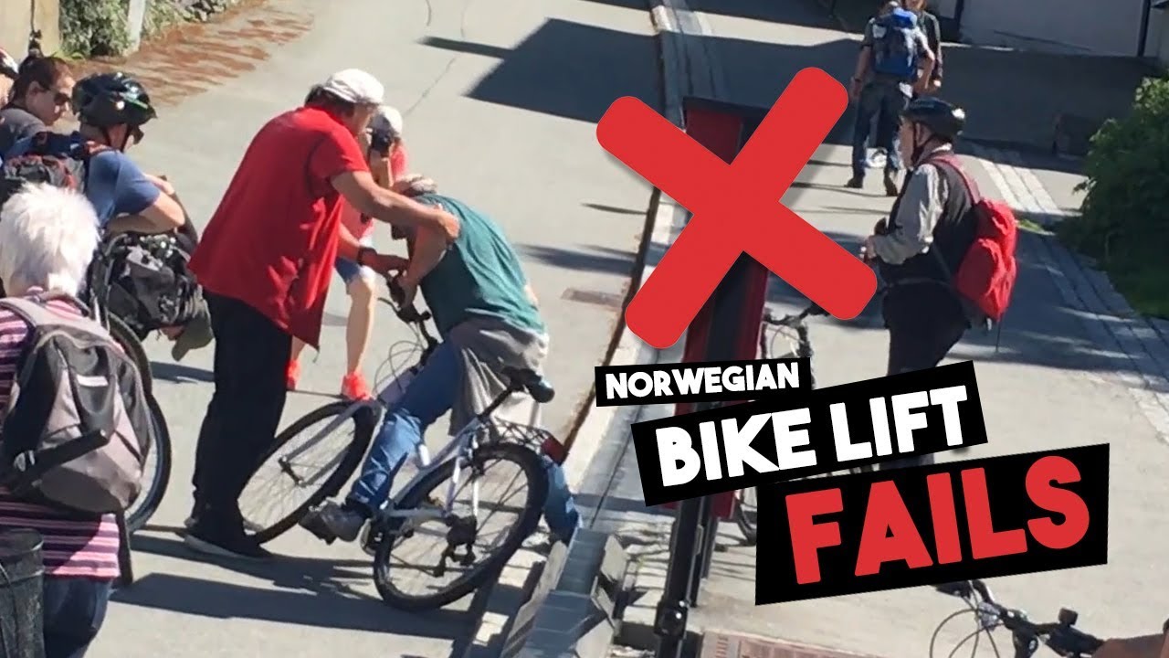 Bike Lift In Trondheim Doesn't Work! (For Some)