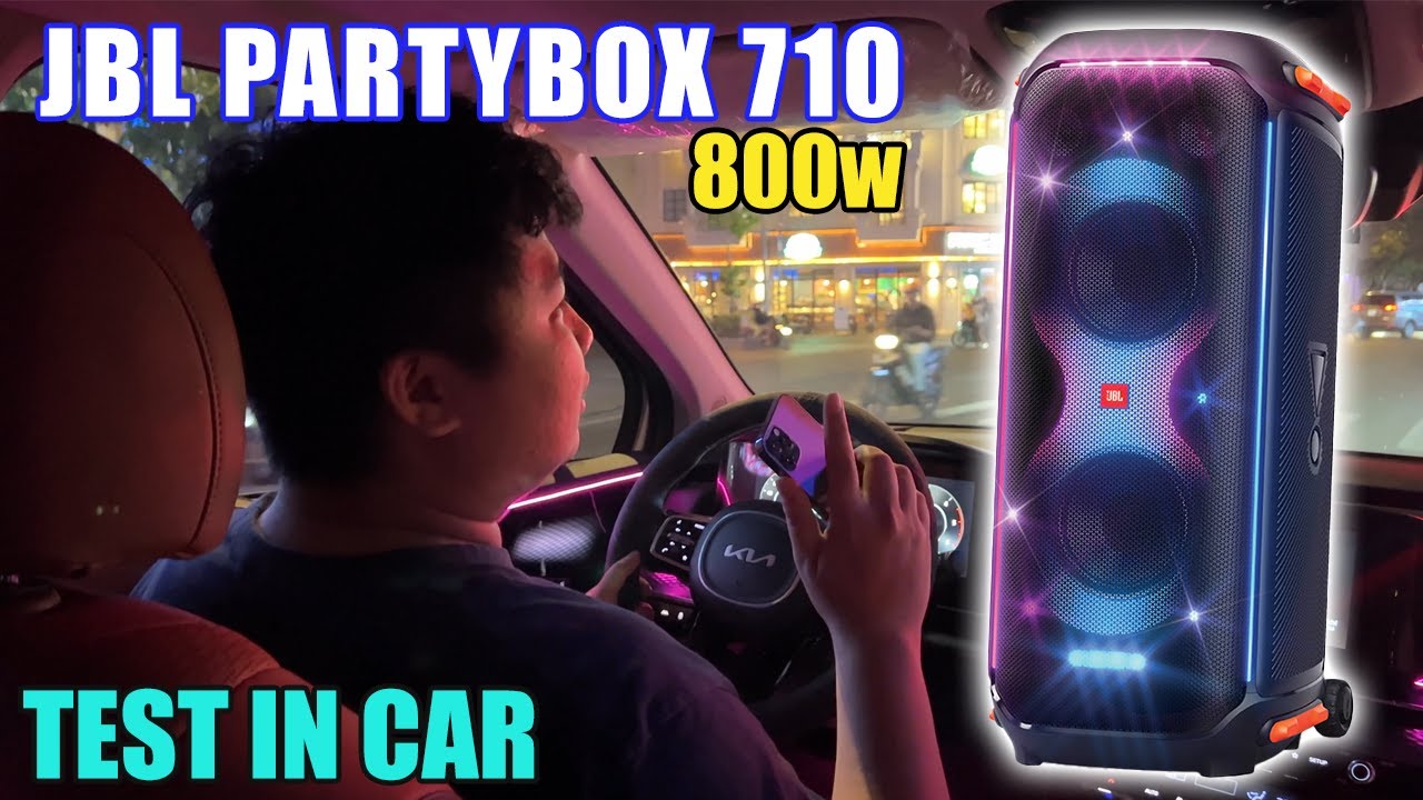 Vua2hand Test Loa JBL PARTYBOX 710 trên xe SUV Kia Carnival 