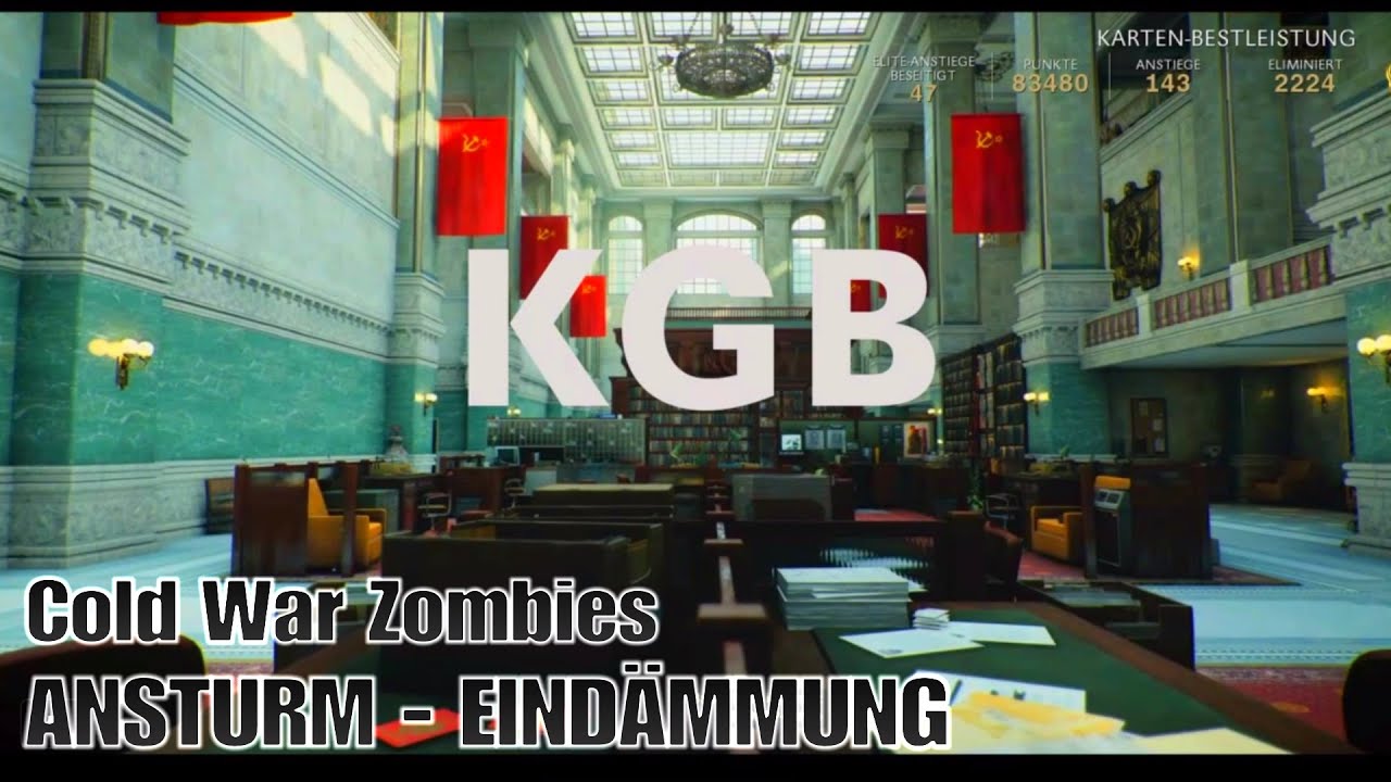 Cold War Zombies Ansturm Eindämmung Modus KGB (Anstieg / Welle 127 + Max Runden Count ).