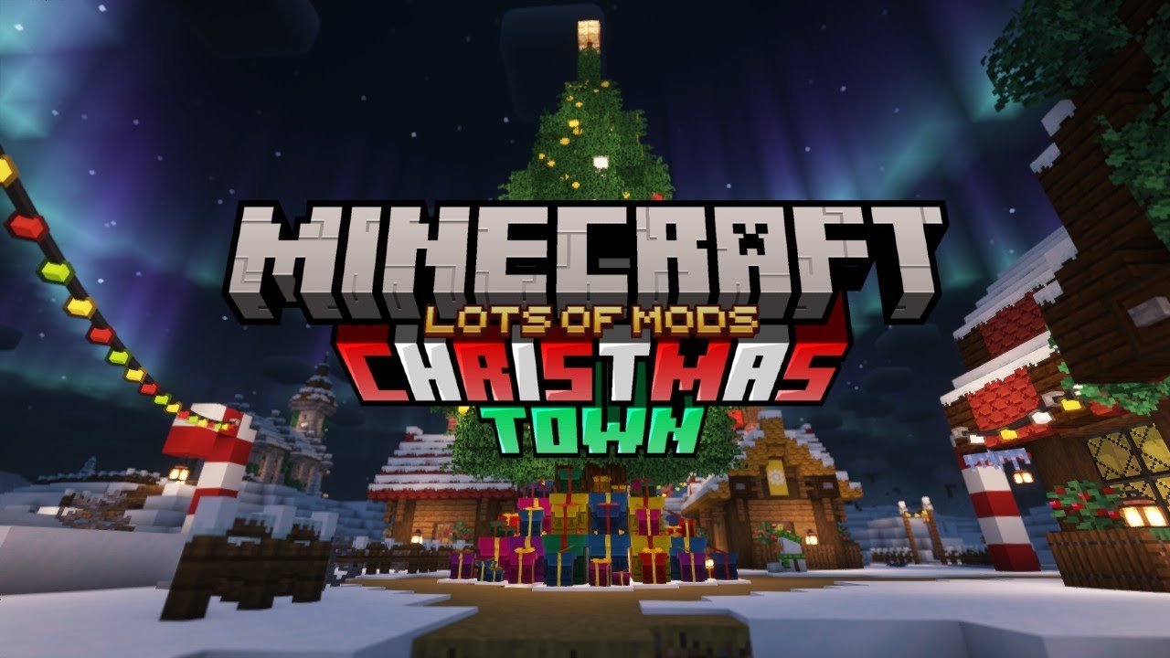 Minecraft Christmas Town Tour