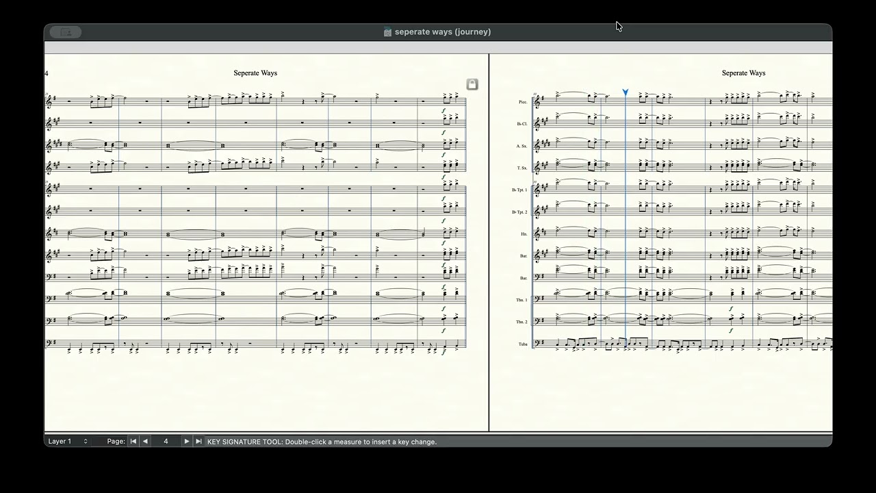Separate Ways Marching Band Arrangement by Journey   