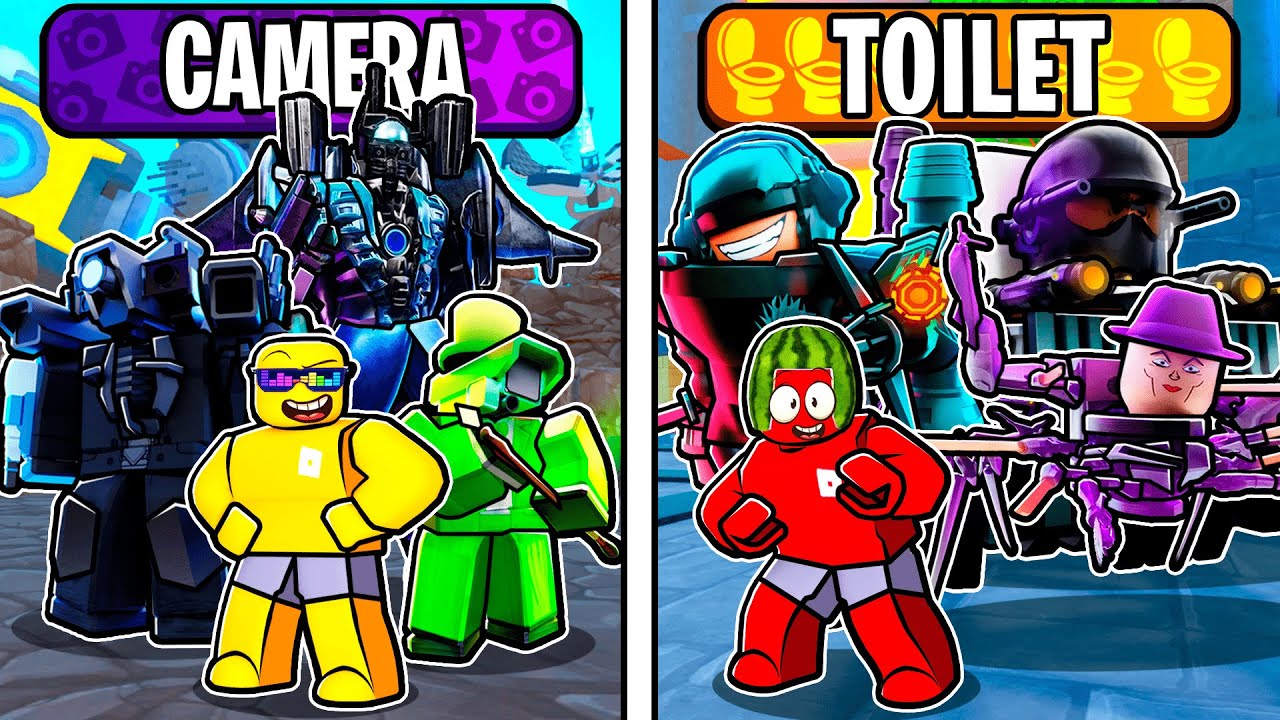 Toilets vs Cameras In Toilet Tower Defense