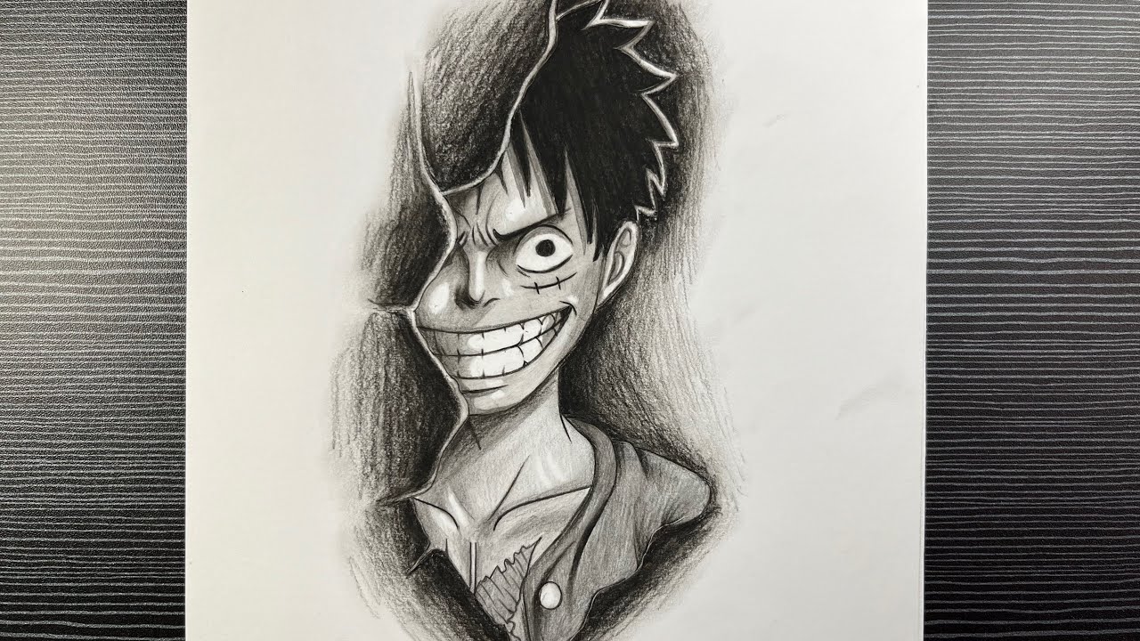 How to draw Luffy drawing 
