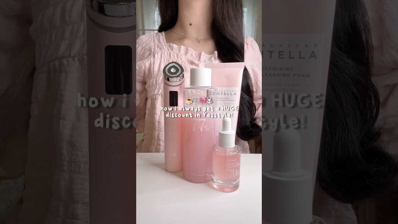 how to get a huge discount in Yesstyle 💕👛 #shorts #yesstyle #kbeauty #koreanskincare #wonyoungism