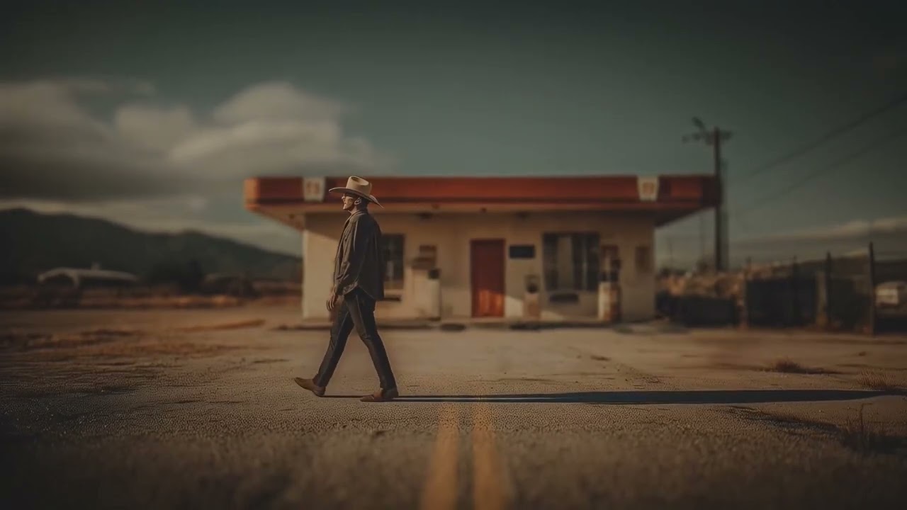 Haunted Cowboy Walk | Dark Country Music with Moody Slide Guitar & Ghost Town Blues Vibes