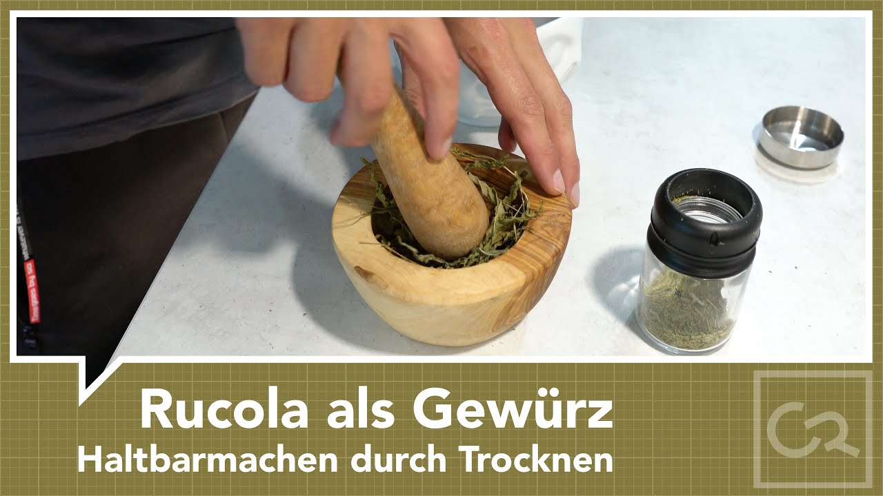 Rucola als Gewürz – Haltbar machen durch Trocknen