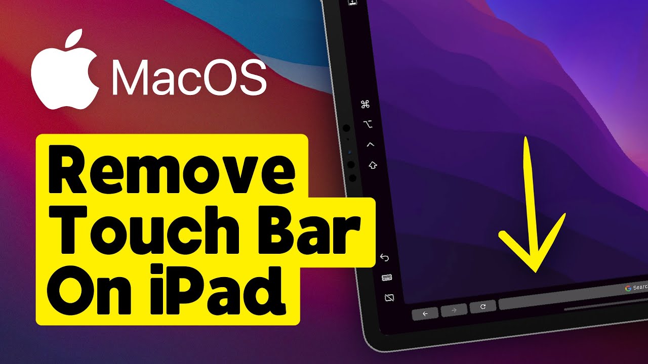 Jak usunąć Touch Bar z iPada w Sidecar