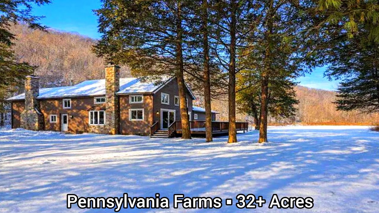 Pennsylvania Farms For Sale | 32+ Acres | Pennsylvania land For Sale | Laurel Run Frontage Cabin