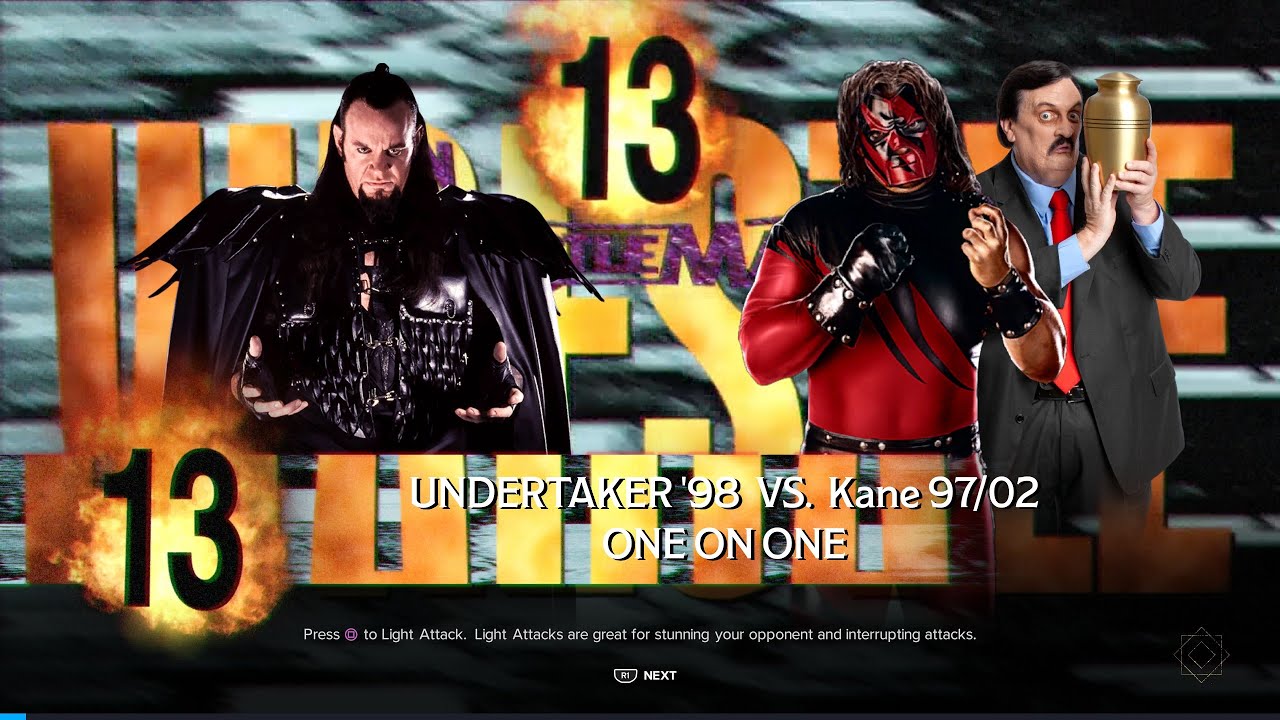 UNDERTAKER '98 VS KANE '97 WRESTLEMANIA 13 WWE2K24 Brothers of Destruction