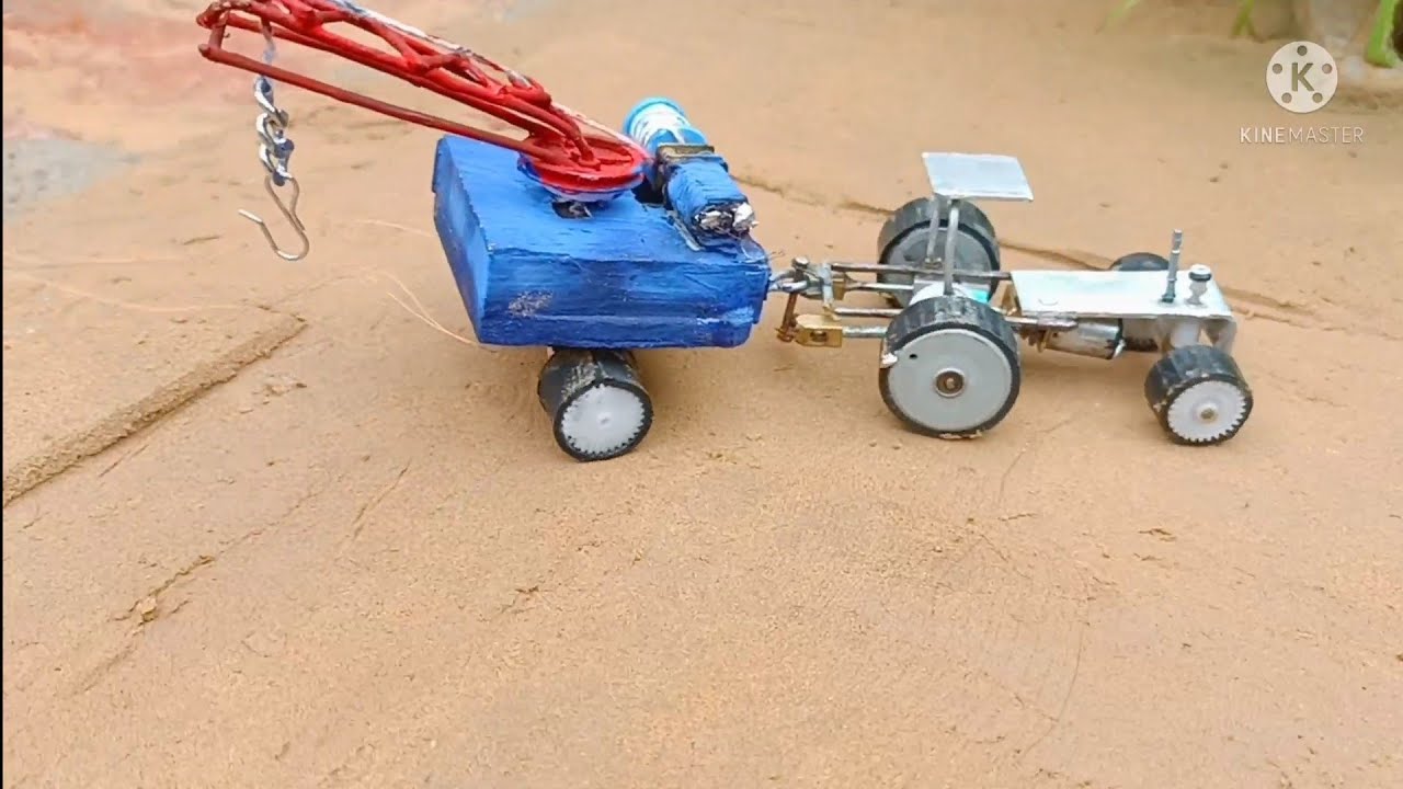 Diy tractor hydraulic crane machine science project Die keep villa