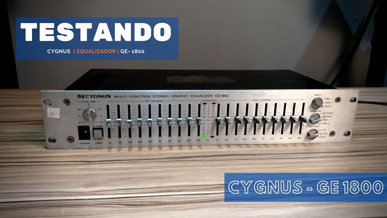 Equalizador Cygnus GE 1800 | TESTE