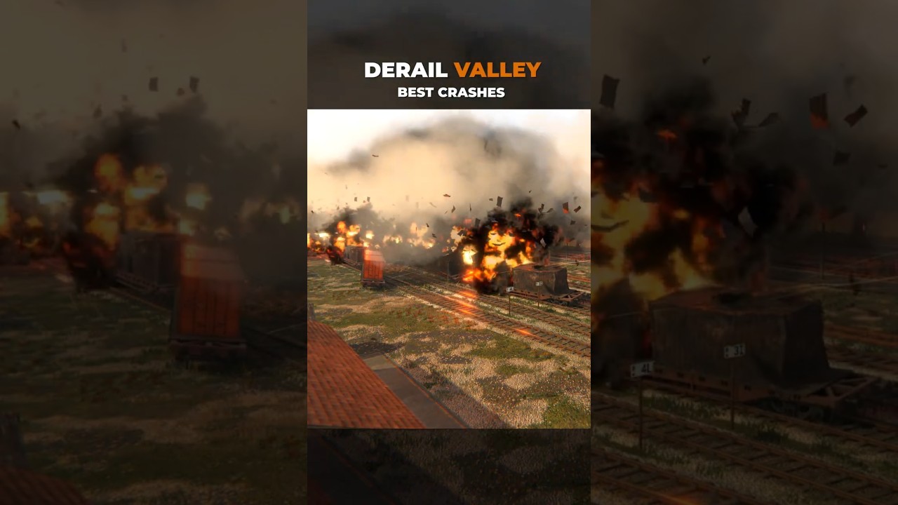 Derail Valley Crash Compilation | Part 1 - Crazy Explosions