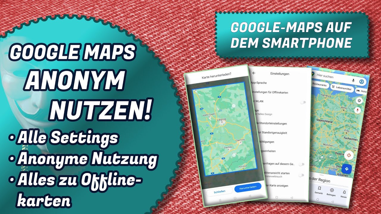Google Maps anonym nutzen. Keine Daten an Google senden, aber trotzdem routen lassen, geht das?