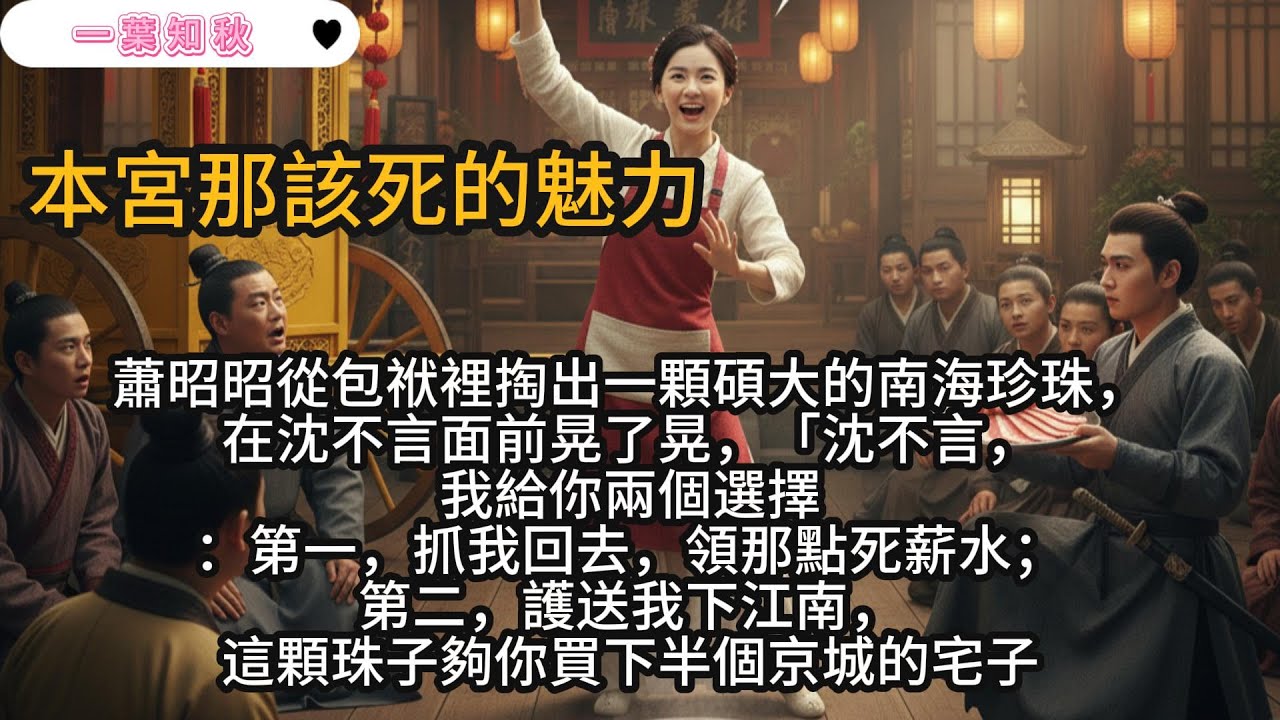 沈不言看著手中那顆圓潤的珍珠，又看看這破舊的馬車，突然覺得，這趟江湖之行，或許比領兵打仗還要折壽#言情小說 #古風小說 #爽文 #追妻 #一口氣看完