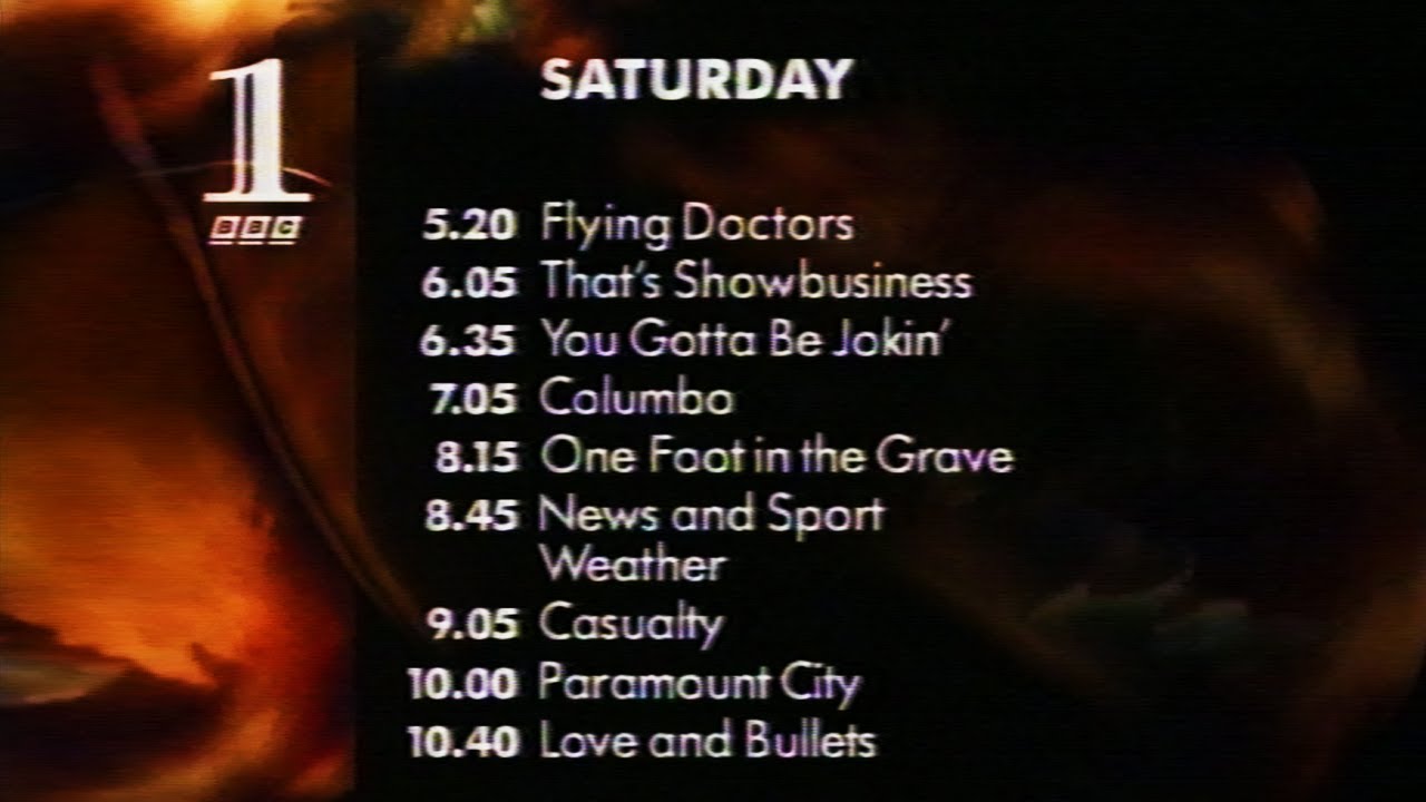 BBC1 junctions and closedown (7/6/91)