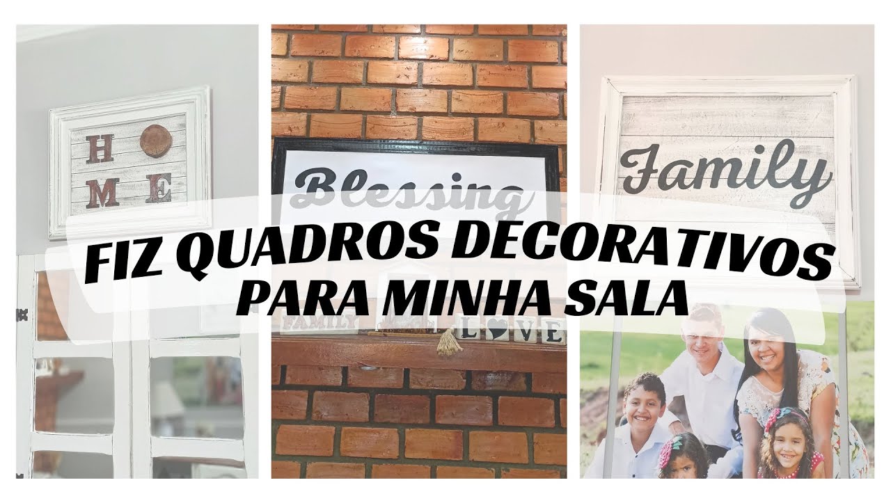 COMO FAZER QUADROS NO ESTILO FARMHOUSE PARA DECORAR SUA CASA/DO LIXO AO LUXO/DIY FRAMES/DIKINHA DIY