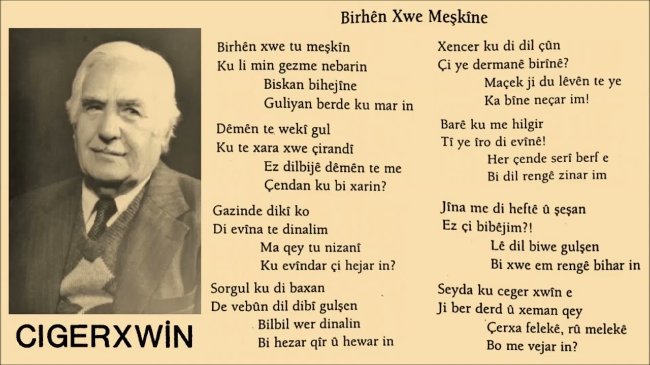 Selman Omeryanî --Birhên Xwe Tu Meşkîn