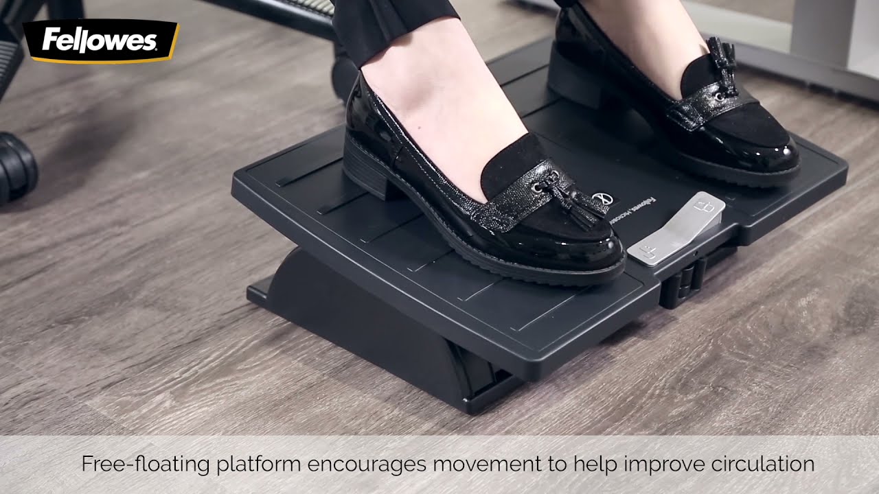 Introducing the Office Suites&trade; Microban&reg; Adjustable Footrest by Fellowes&reg;