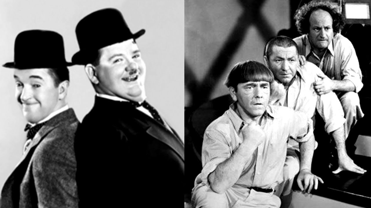 Laurel and Hardy The Three Stooges Slapstick Craziness Mix