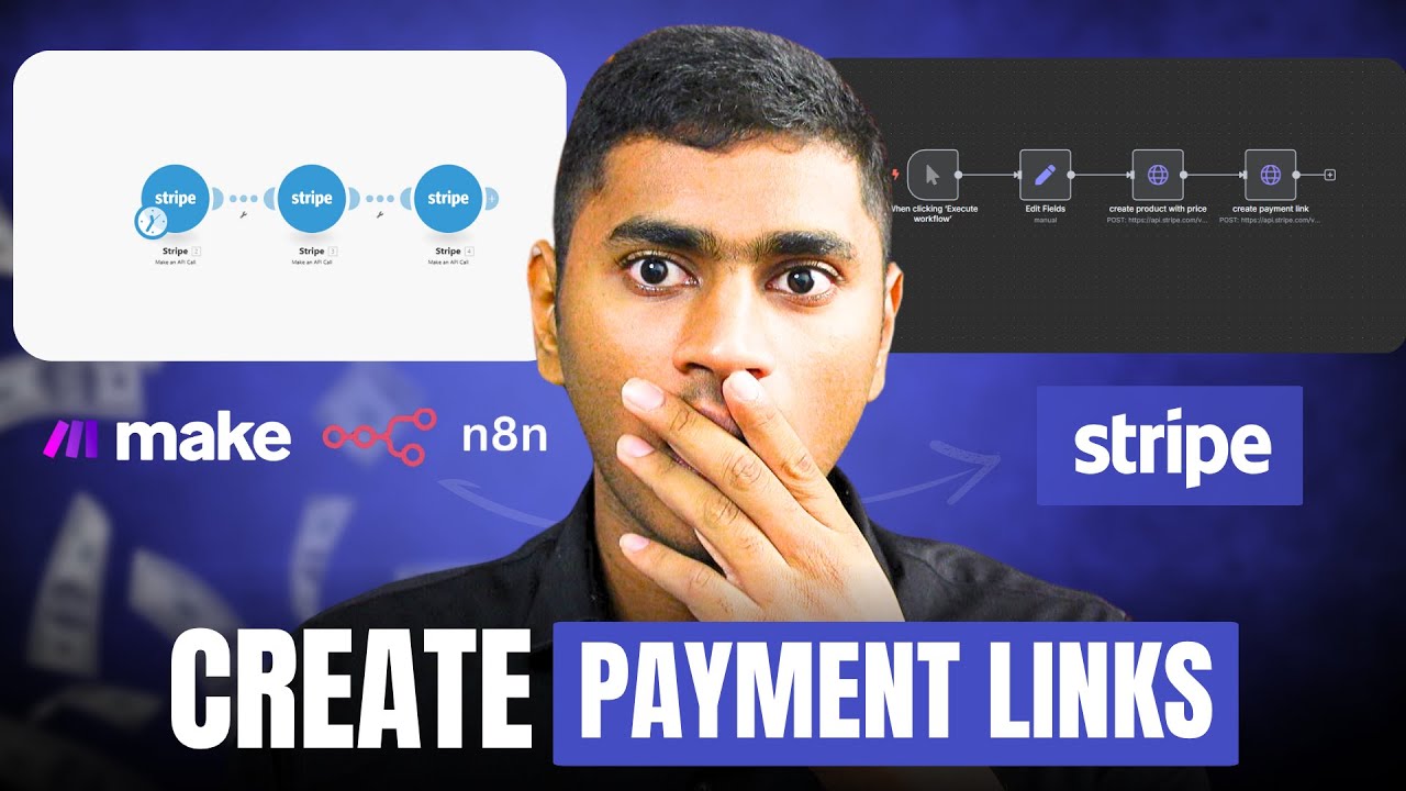 How to Generate Stripe Payment Links Using n8n or Make.com Automation (Stripe API)