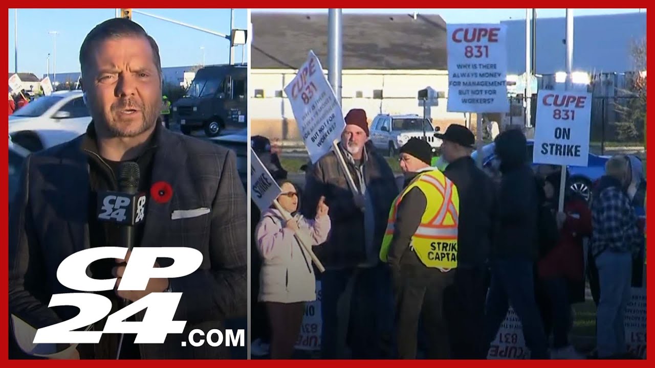 1,200 Brampton city workers go on strike