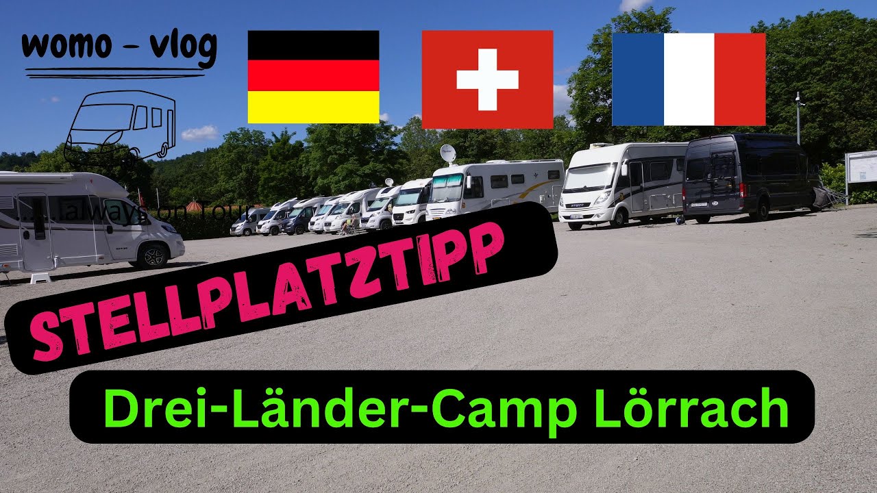 Lörrach Wohnmobil Stellplatztipp Drei-Länder-Camp,  ideal für einen Besuch in Basel oder Frankreich