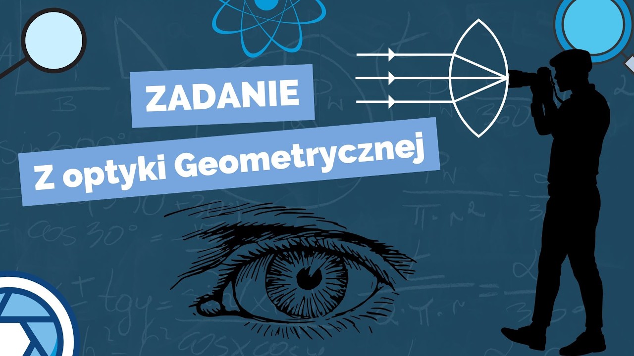 Optyka geometryczna: zwierciadło wklęsłe pokryte wodą: zadanie krok po kroku
