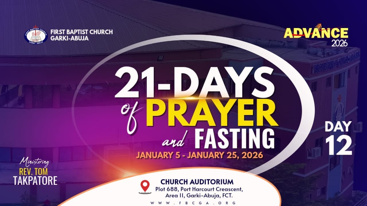 21 Days Prayer & Fasting | Day 12 || 16th January, 2026