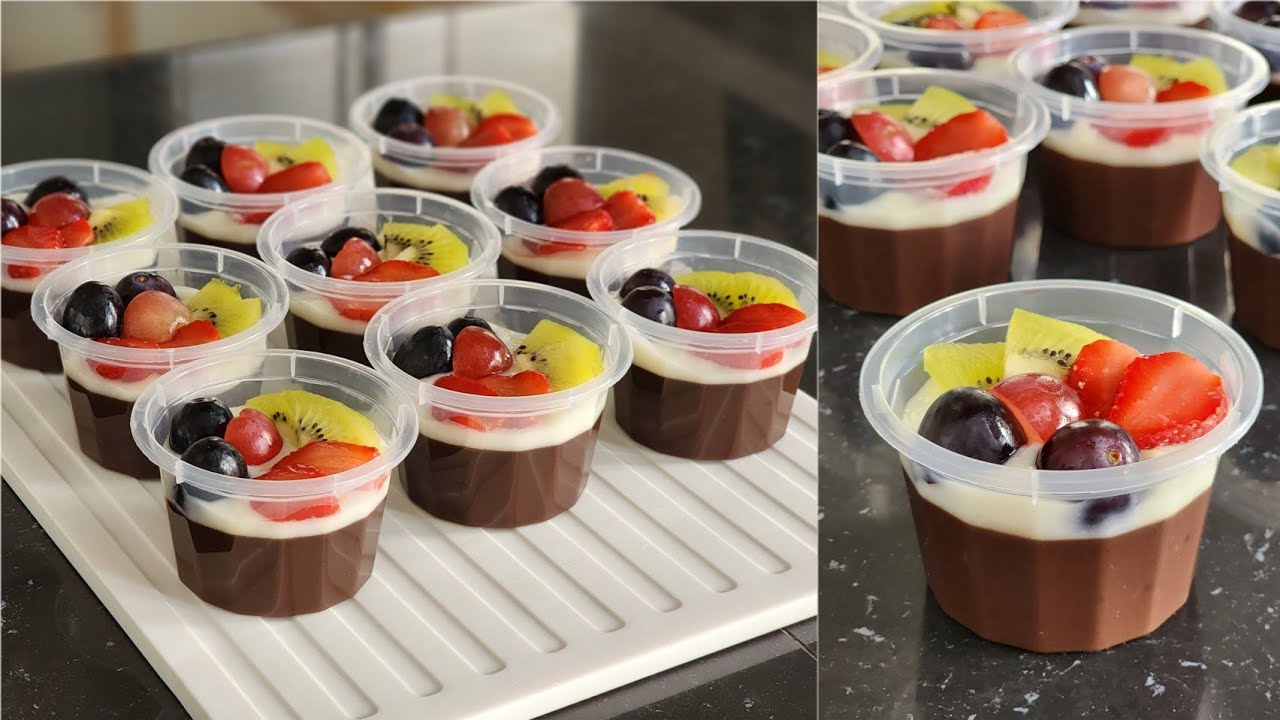 Cheesy fruit brownies pudding. Ide hampers / snack box buat natal / tahun baru