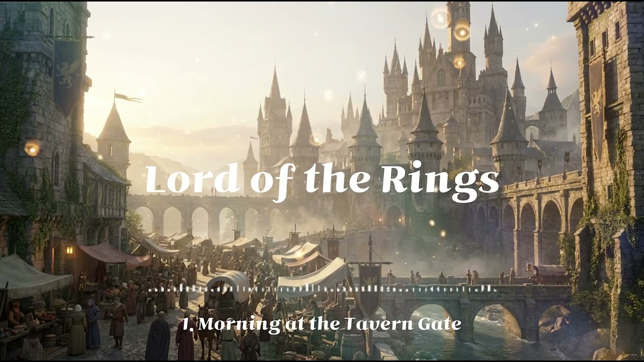 [1]Lord of the Rings Inspired Relaxing Medieval Fantasy Music🌿Bard& Tavern Ambience|Celtic Sleep BGM