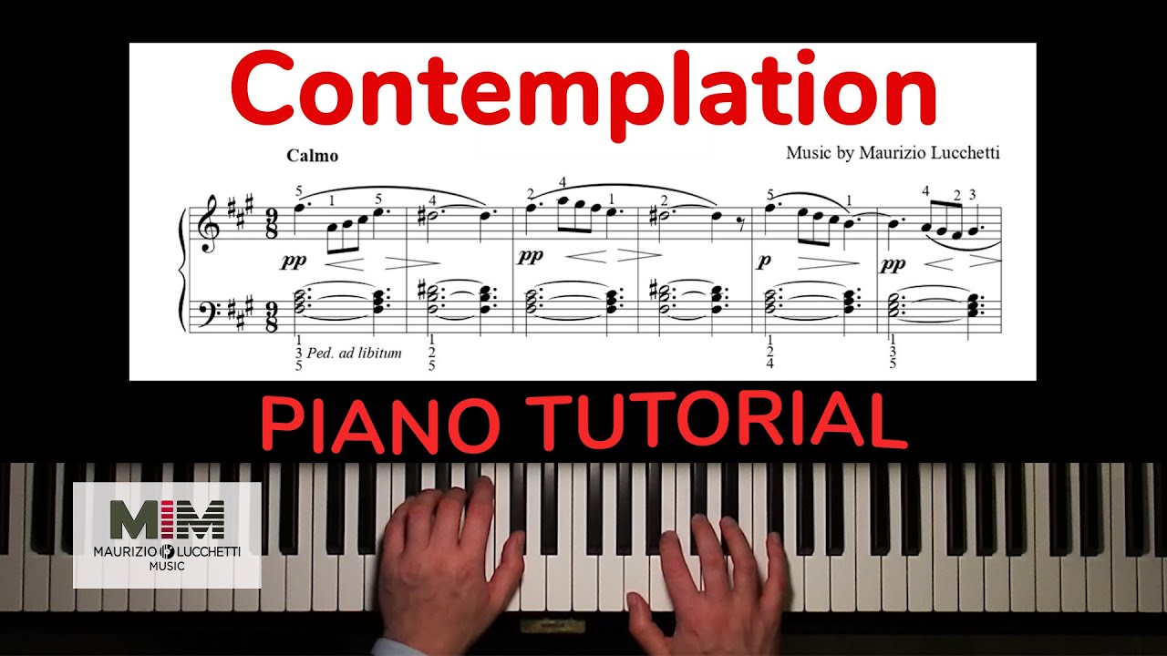 CONTEMPLATION - Piano Tutorial - Original Piano Music