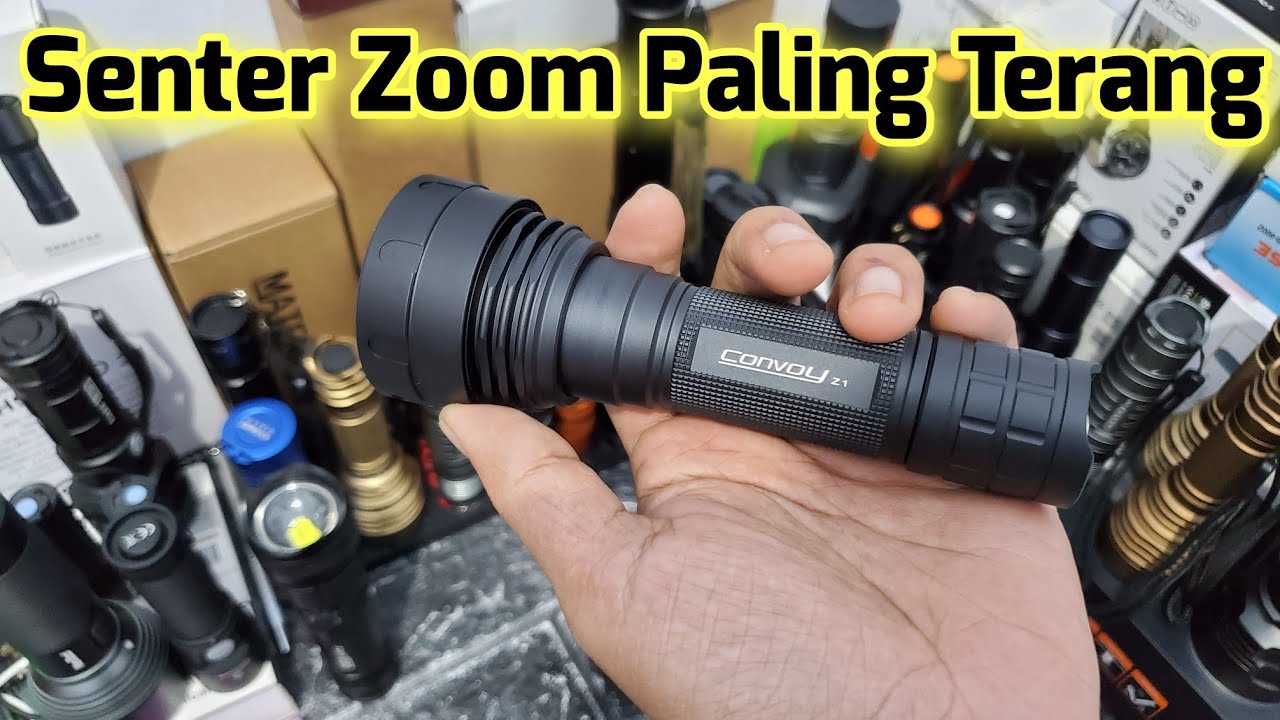 Ulasan senter zoom super terang Convoy Z1 SST40