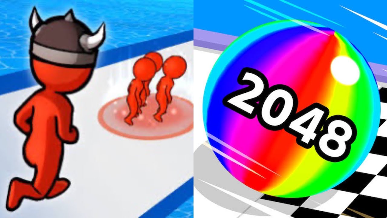 Crowd Ballte 3D | BallRun 2048 - All Level Gameplay Android,iOS - NEW APK UPDATE