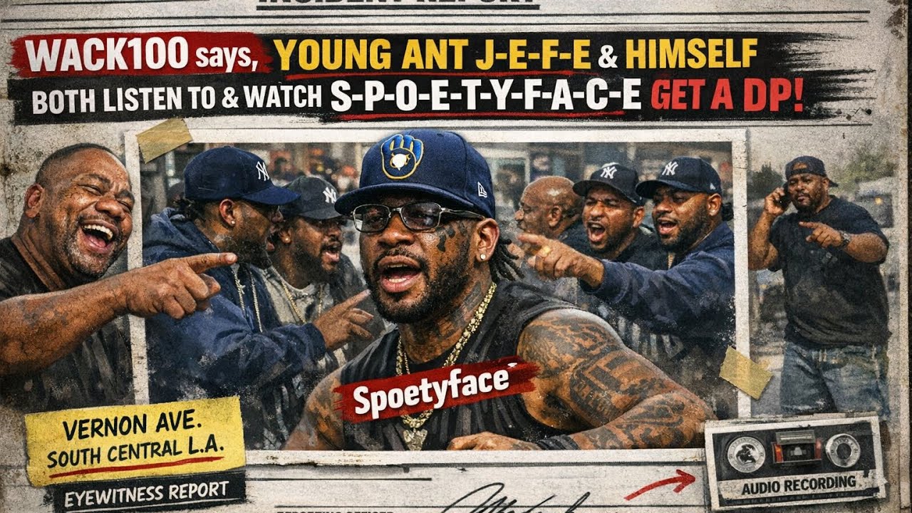 WACK100 SAYS HE AND YOUNG ANT JEFE HELP GET SPOETY FACE A DP: BACKDOOR ACTIVITIES HEAT UP 