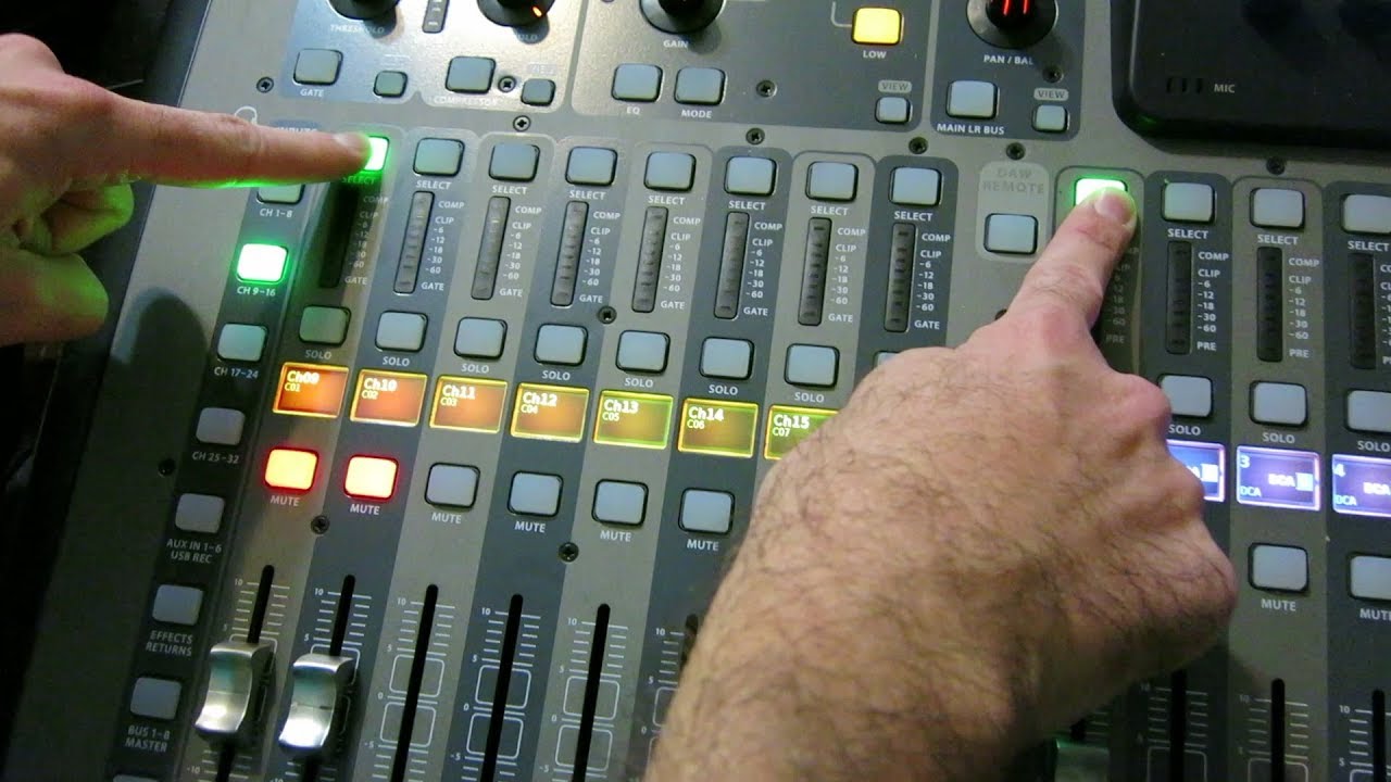 MESA DE MEZCLAS - GRUPO DE CONTROL DCA vs GRUPO DE AUDIO ANALÓGICO TRADICIONAL - TRES DIFERENCIAS