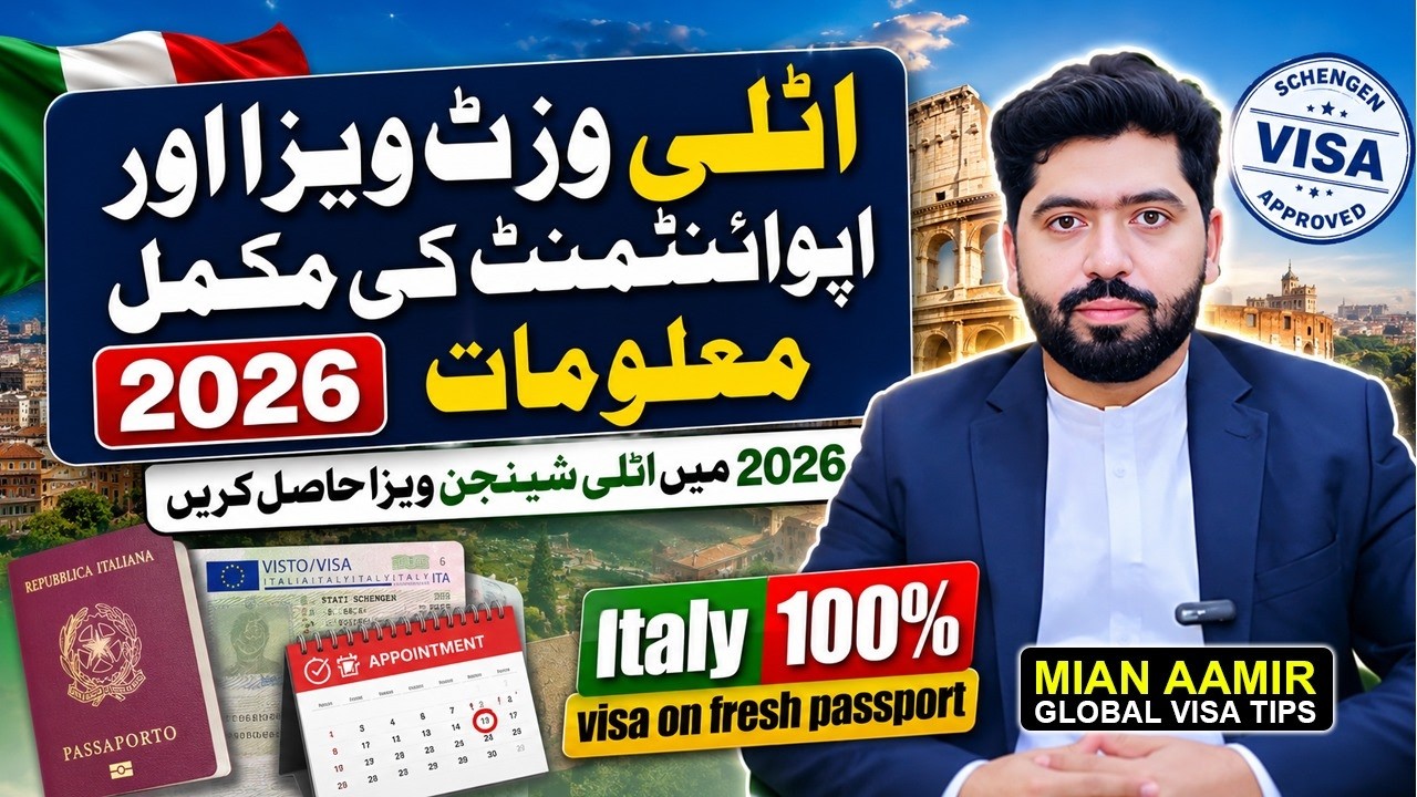 Italy Visit Visa for Pakistani 2026 | Italy Visa Requirements & Appointment Update