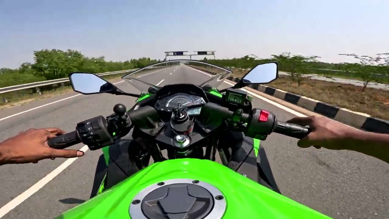 2025 Ninja 300 Full Throttle Highway Ride — Pure Speed & Engine Sound POV in 4K!