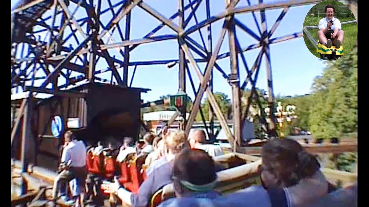 Rutschebanen (2003 Rear Train POVs) - Bakken Amusement Park Denmark