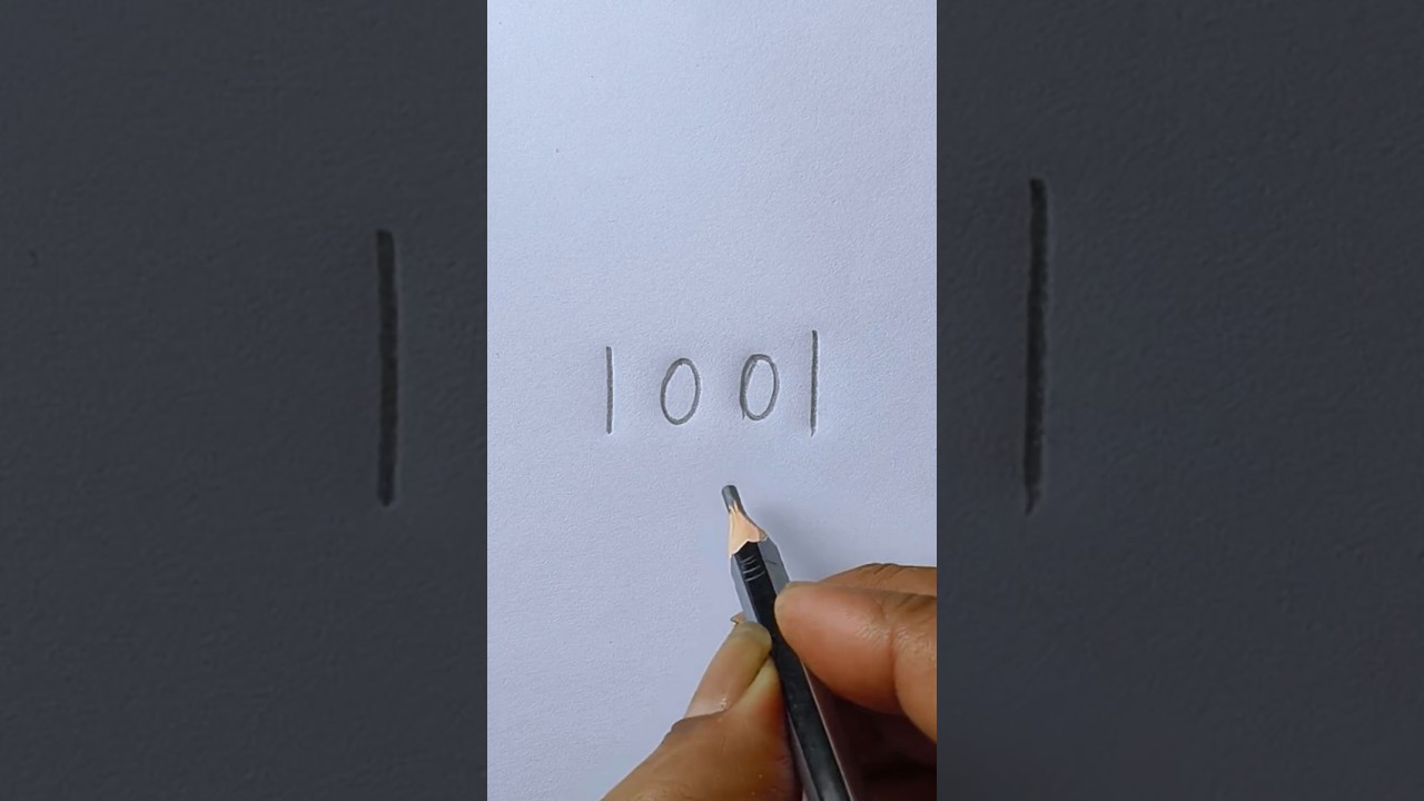 Draw Santa face Using Number 1001 #drawing #art #manojdrawing