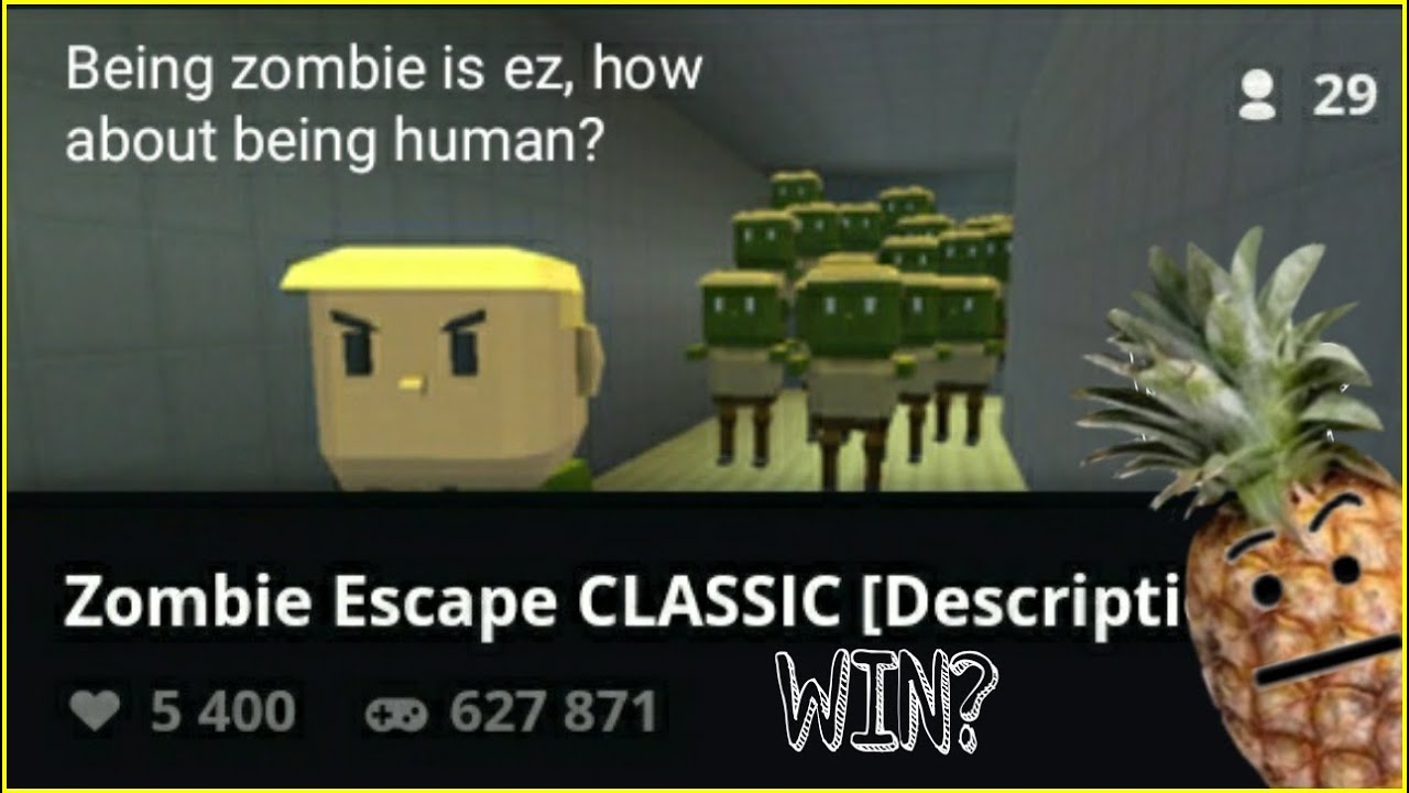 Survive on Human Team? | Zombie Escape CLASSIC [Description] - KoGaMa