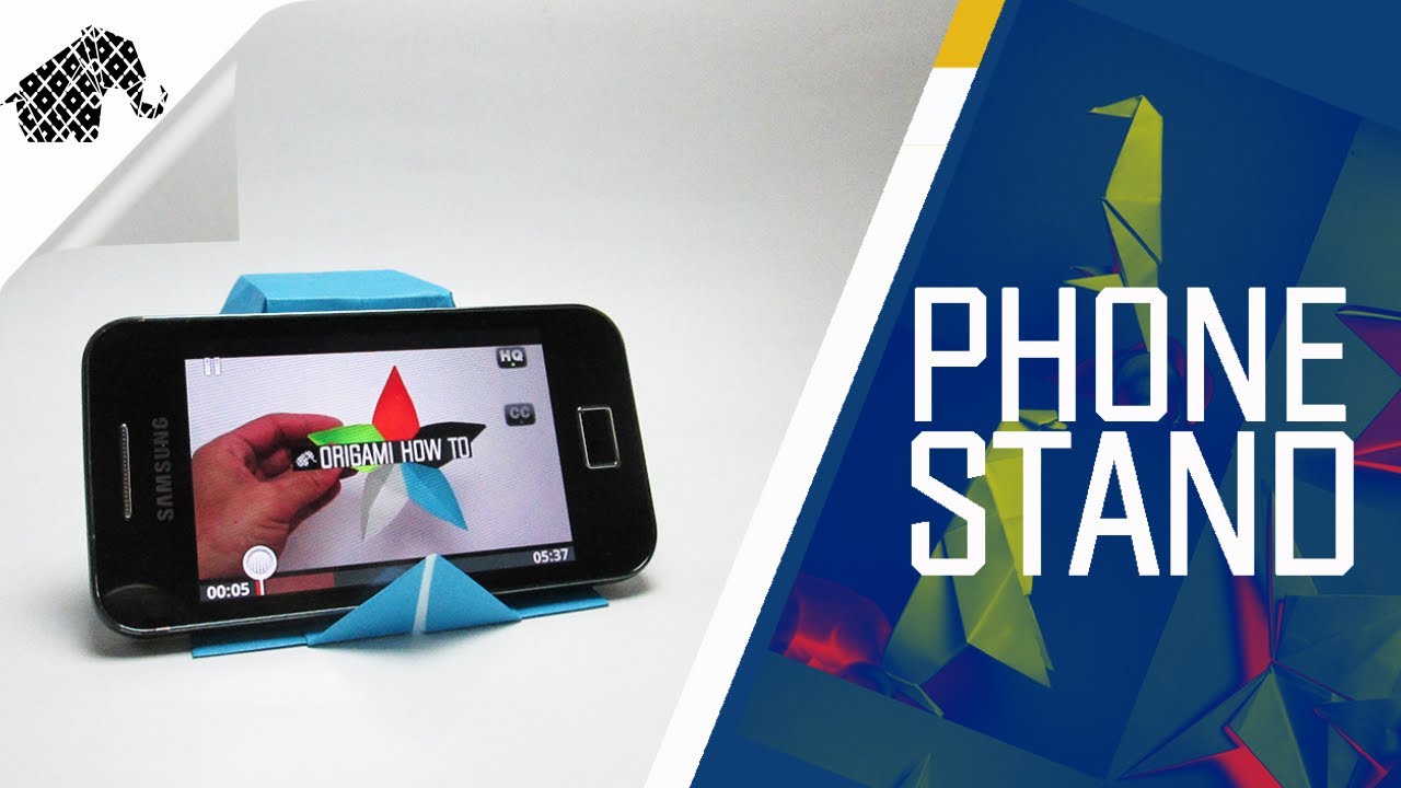 Origami - How To Make An Origami Phone Stand/Holder 2.0