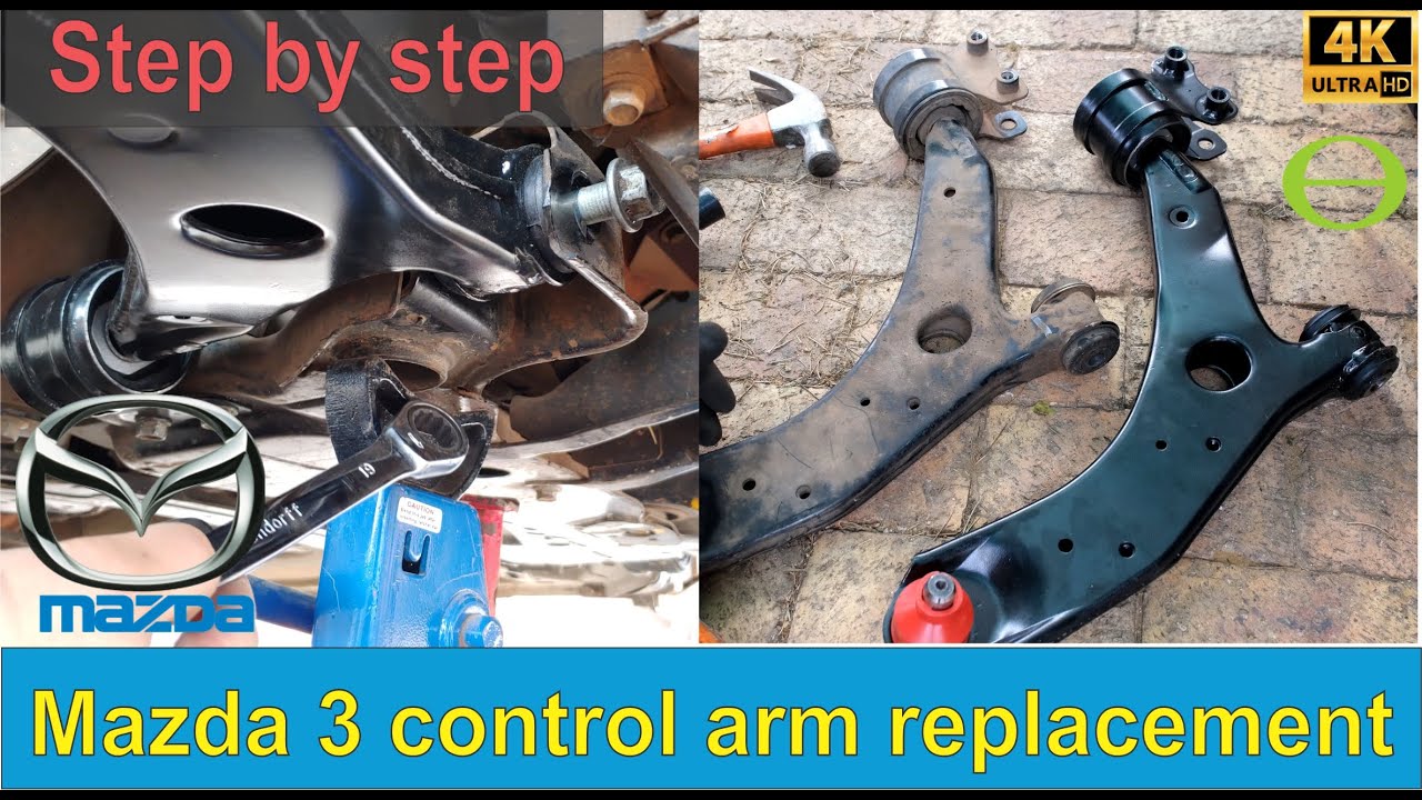 How to change a lower control arm on a Mazda 3 2004-2009