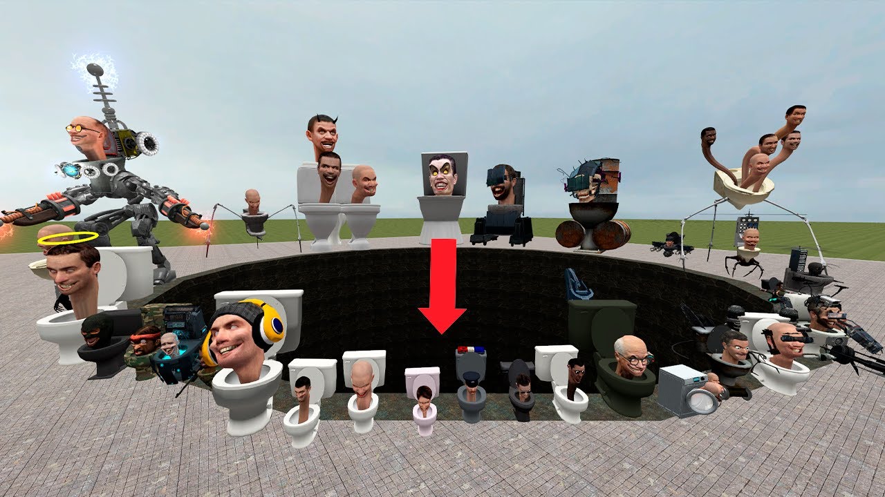 Spartan Kicking Skibidi Toilets in the Black Pit | Garry's Mod