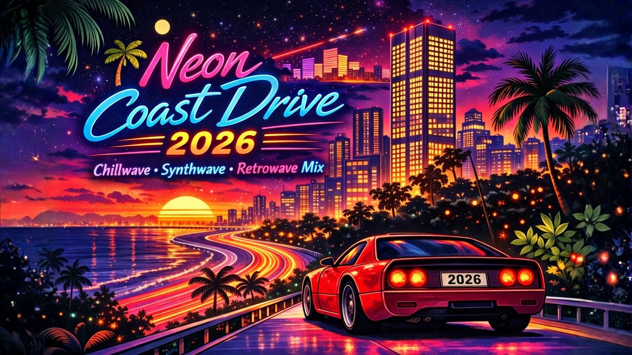 🌴 Neon Coast Drive 2026 🌆 | Chillwave • Synthwave • Retrowave Mix