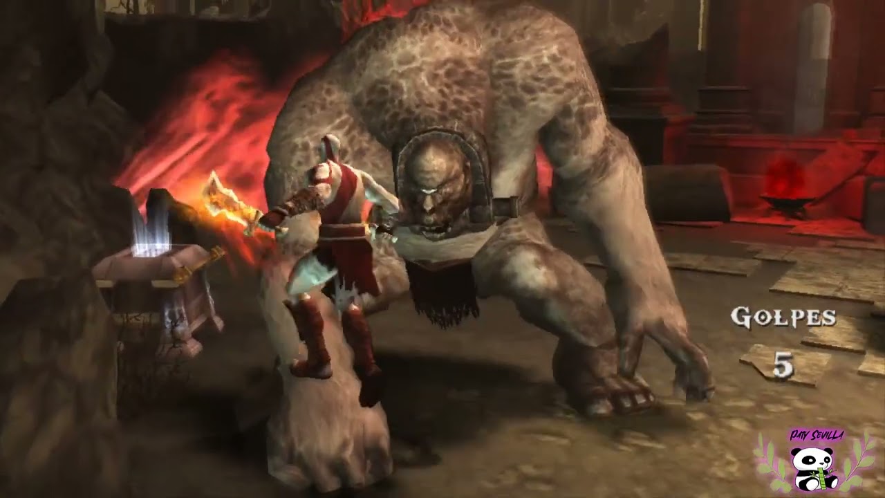 God of War Chains of Olympus (Los R&iacute;os de Lava) Gameplay