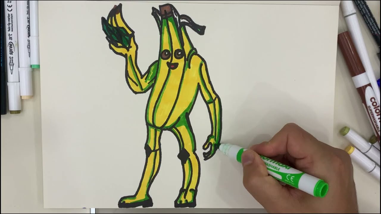 Drawing Peely from Fortnite 🍌 | Fun Hand Drawing for True Fans!